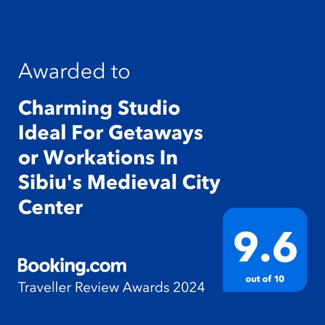 Charming Studio Ideal For Getaways Or Workations In Sibiu'S Medieval City Center Eksteriør bilde